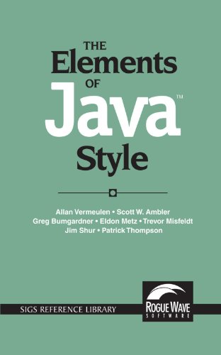 The Elements of Java}}} Style [Paperback]