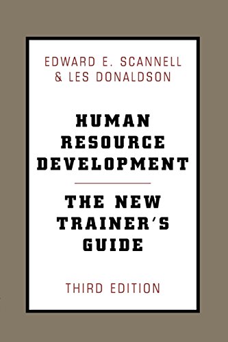 Human Resource Development The New Trainer's Guide, 3rd Ed [Paperback]