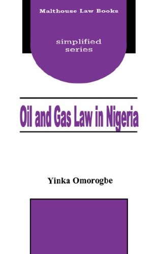 Oil And Gas Law In Nigeria [Paperback]