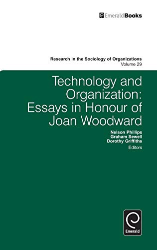 Technology And Organization Essays In Honour Of Joan Woodward (research In The  [Hardcover]