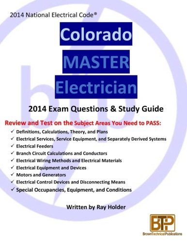 Colorado 2014 Master Electrician Study Guide [Paperback]