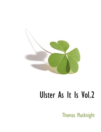 Ulster As It Is [Paperback]