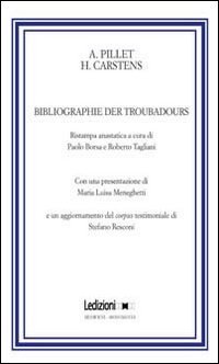 Bibliographie Der Troubadours (italian Edition) [Hardcover]