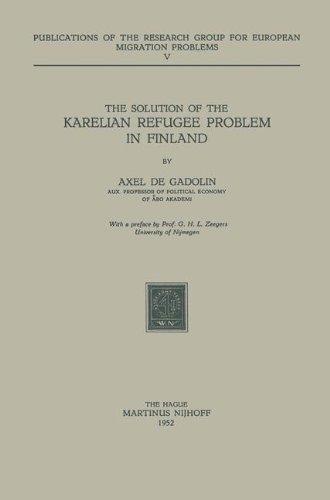 The Solution of the Karelian Refugee Problem in Finland [Paperback]