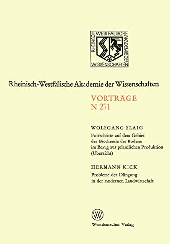Fortschritte auf dem Gebiet der Biochemie des Bodens im Bezung zur pflanzlichen  [Paperback]