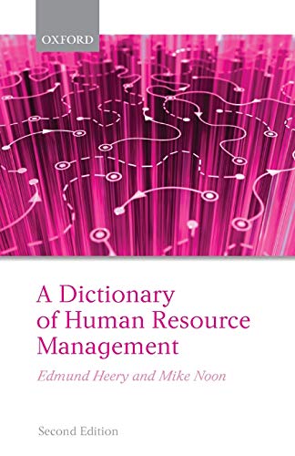 A Dictionary of Human Resource Management [Paperback]