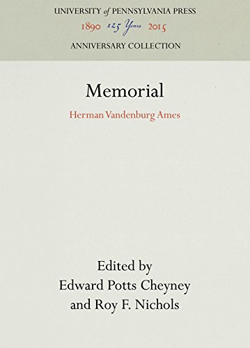 Memorial  Herman Vandenburg Ames [Hardcover]