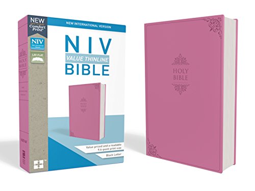 NIV, Value Thinline Bible, Imitation Leather, Pink, Comfort Print [Leather / fine bindi]