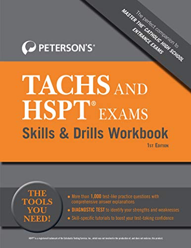 Petersons TACHS and HSPT Exams Skills & Drills Workbook [Paperback]