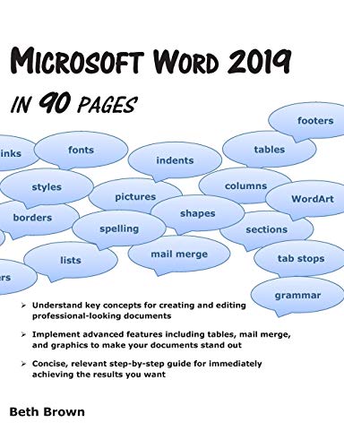 Microsoft Word 2019 in 90 Pages [Paperback]