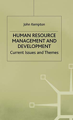 Human Resource Management and Development Current Issues and Themes [Hardcover]