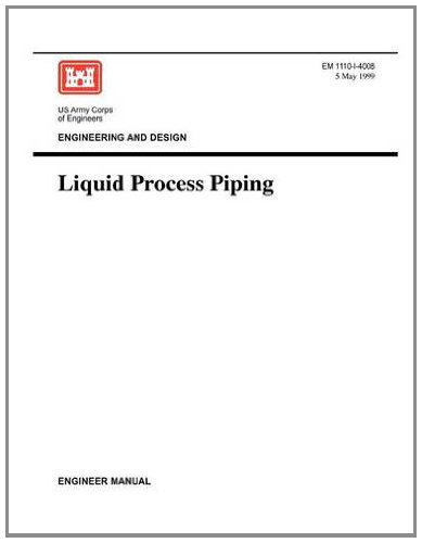 Engineering And Design Liquid Process Piping (engineer Manual Em 1110-1-4008) [Paperback]