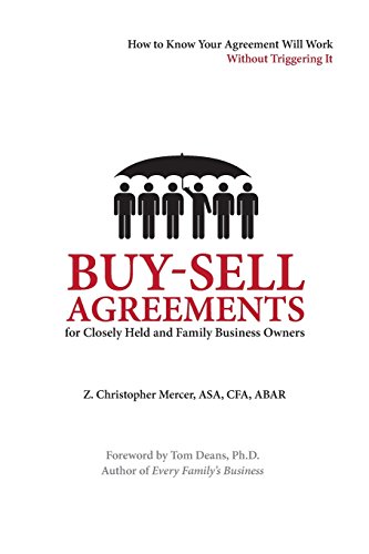 Buy-Sell Agreements For Closely Held And Family Business Owners [Paperback]