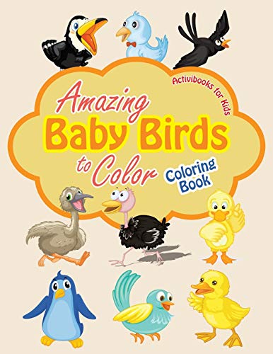 Amazing Baby Birds to Color Coloring Book [Paperback]