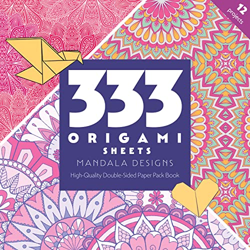333 Origami Sheets Mandala Designs High-Quality Double-Sided Paper Pack Book [General merchandise]