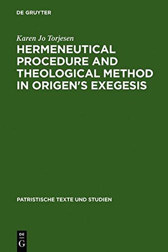 Hermeneutical Procedure and Theological Method in Origen's Exegesis [Hardcover]