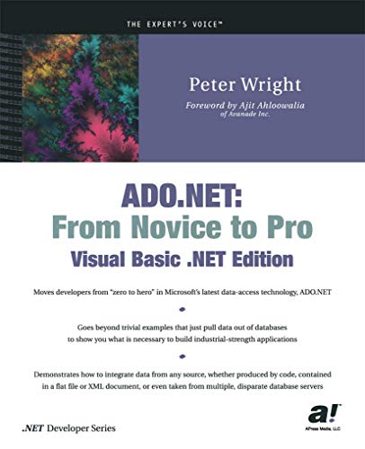 ADO.NET From Novice to Pro, Visual Basic .NET Edition [Paperback]