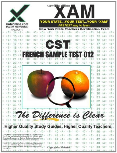 NYSTCE CST French Sample Test 012 teacher certification exam [Paperback]