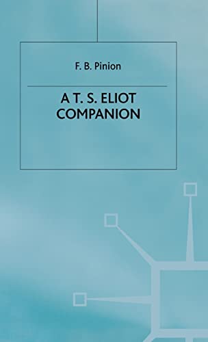 A T.S.Eliot Companion Life and Works [Hardcover]
