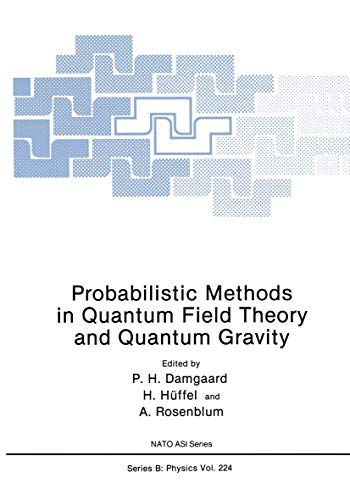 Probabilistic Methods in Quantum Field Theory and Quantum Gravity [Paperback]
