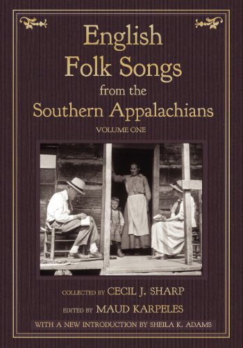English Folk Songs From The Southern Appalachians, Vol 1 [Paperback]