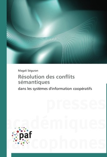 Rsolution des Conflits Smantiques [Paperback]