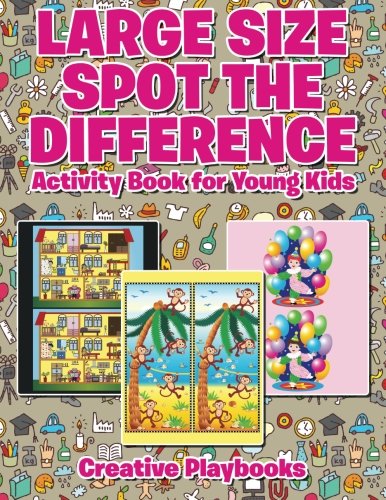 Large Size Spot the Difference Activity Book for Young Kids [Paperback]
