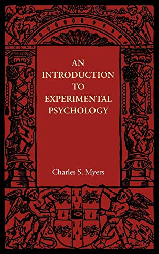An Introduction to Experimental Psychology [Paperback]