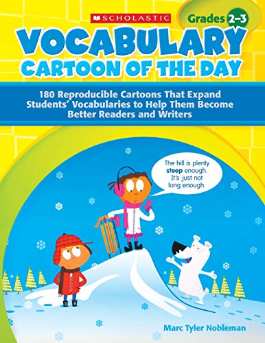 Vocabulary Cartoon of the Day for Grades 2-3 180 Reproducible Cartoons That Exp [Paperback]