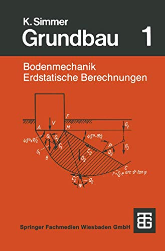 Grundbau Teil 1 Bodenmechanik und erdstatische Berechnungen [Paperback]