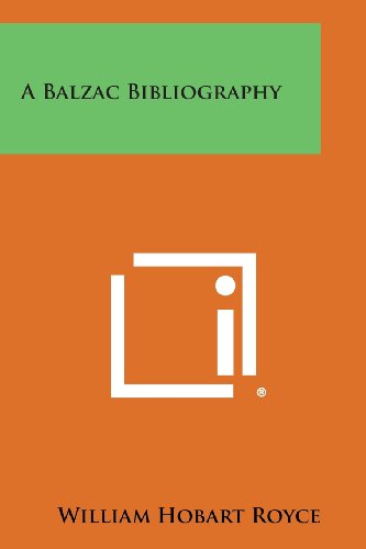 Balzac Bibliography [Paperback]