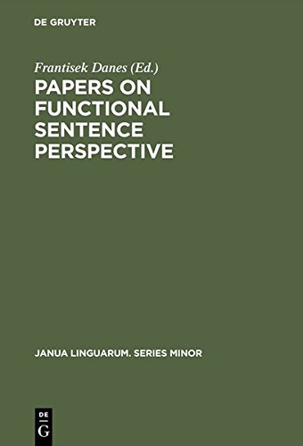 Papers on Functional Sentence Perspective [Hardcover]