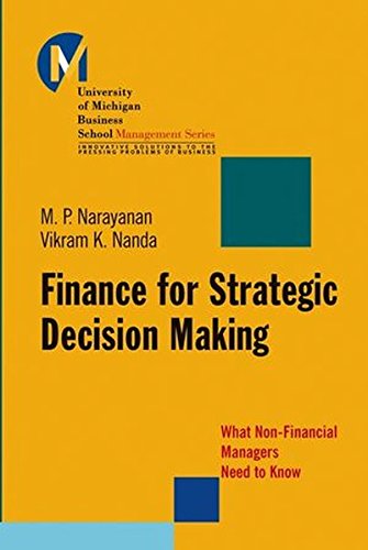 Finance for Strategic Decision-Making What Non-Financial Managers Need to Know [Hardcover]