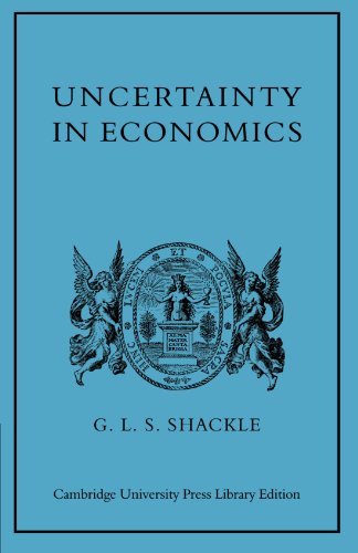 Uncertainty in Economics and Other Reflections [Paperback]