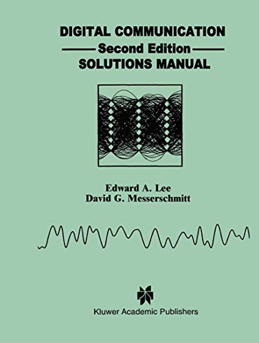 Digital Communication Solutions Manual [Paperback]