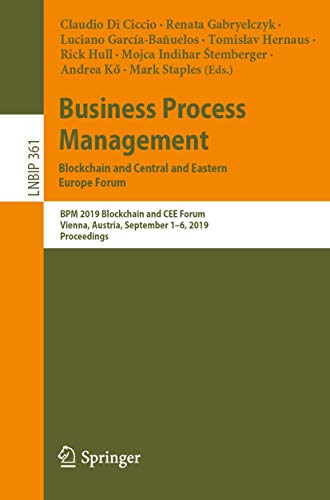 Business Process Management Blockchain and Central and Eastern Europe Forum BP [Paperback]