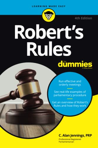 Robert's Rules For Dummies [Paperback]