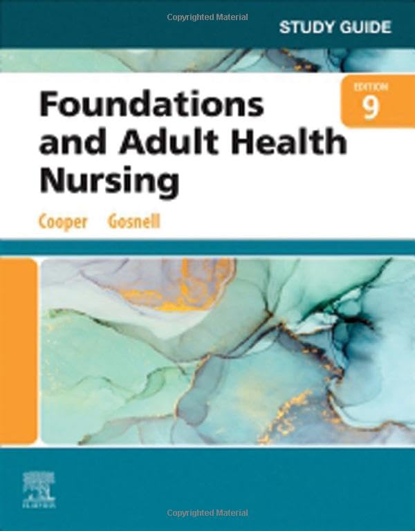 Study Guide for Foundations and Adult Health Nursing [Paperback]