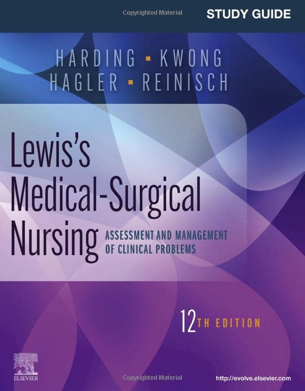 Study Guide for Lewis's Medical-Surgical Nursing Assessment and Management of C [Paperback]