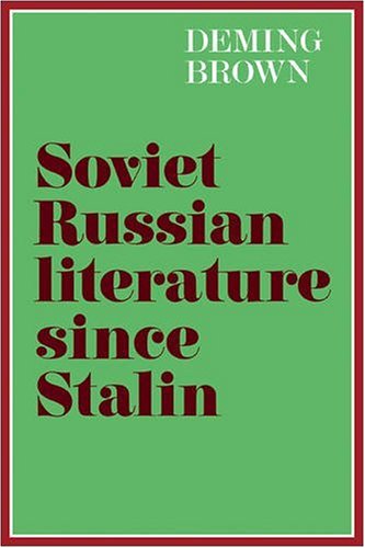 Soviet Russian Literature since Stalin [Paperback]