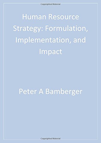 Human Resource Strategy Formulation, Implementation, and Impact [Paperback]