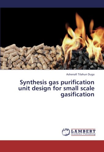 Synthesis Gas Purification Unit Design for Small Scale Gasification [Paperback]