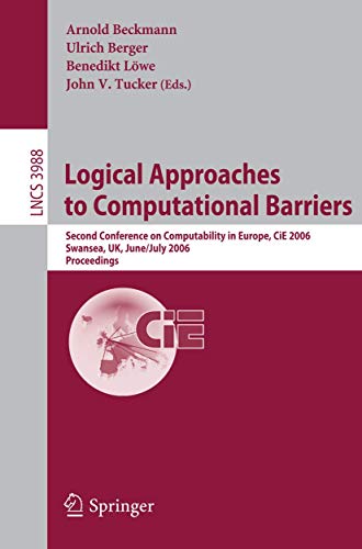Logical Approaches to Computational Barriers Second Conference on Computability [Paperback]