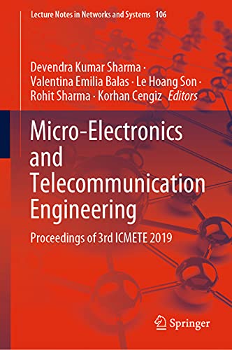Micro-Electronics and Telecommunication Engineering Proceedings of 3rd ICMETE 2 [Hardcover]