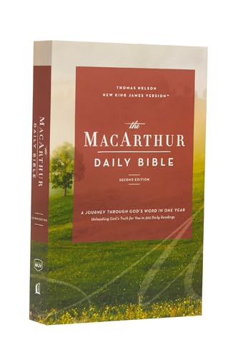 The NKJV, MacArthur Daily Bible, 2nd Edition, Paperback, Comfort Print A Journe [Paperback]