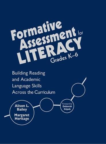 Formative Assessment for Literacy, Grades K-6 Building Reading and Academic Lan [Hardcover]
