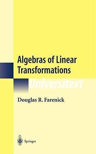 Algebras of Linear Transformations [Paperback]