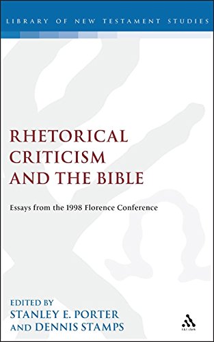 Rhetorical Criticism and the Bible Essays from the 1998 Florence Conference [Hardcover]