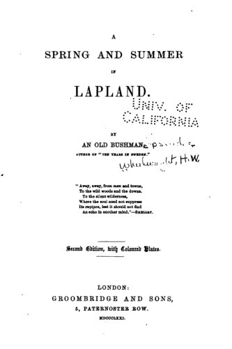 A Spring And Summer In Lapland [Paperback]