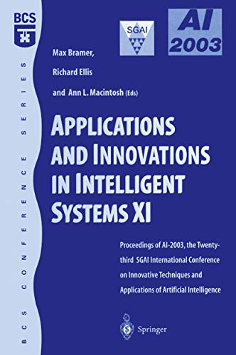 Applications and Innovations in Intelligent Systems XI Proceedings of AI2003, t [Paperback]